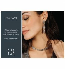 Boucles D’oreilles 2 éléments Takeami, Marque Ori Tao | Bijoux Totem -Montres bracelet Soldes ori tao bijoux boucles doreilles takeami 4