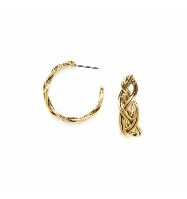 Boucles D’oreilles Créoles Takezaiku, Marque Ori Tao | Bijoux Totem 3 Boucles D’oreilles Créoles Takezaiku, Marque Ori Tao | Bijoux Totem