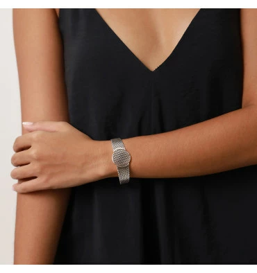 Bracelet Menotte Large Mamba Noir, Marque Ori Tao | Bijoux Totem 4 Bracelet Menotte Large Mamba Noir, Marque Ori Tao | Bijoux Totem – Image 2