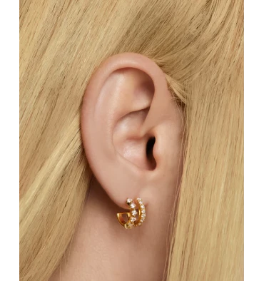 Créoles Rubi-Ligne Carry Overs, Marque PDPAOLA | Bijoux Totem 4 Créoles Rubi-Ligne Carry Overs, Marque PDPAOLA | Bijoux Totem – Image 2