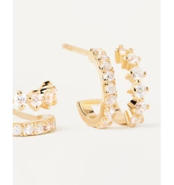 Créoles Rubi-Ligne Carry Overs, Marque PDPAOLA | Bijoux Totem 10 Créoles Rubi-Ligne Carry Overs, Marque PDPAOLA | Bijoux Totem -Montres bracelet Soldes pdpaola boucles d oreilles carry overs rubi 2