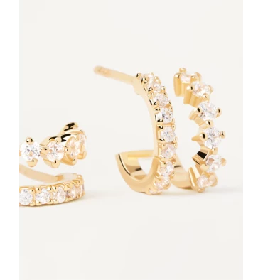 Créoles Rubi-Ligne Carry Overs, Marque PDPAOLA | Bijoux Totem 5 Créoles Rubi-Ligne Carry Overs, Marque PDPAOLA | Bijoux Totem – Image 3