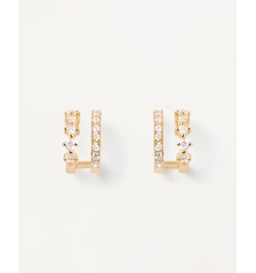 Créoles Rubi-Ligne Carry Overs, Marque PDPAOLA | Bijoux Totem 3 Créoles Rubi-Ligne Carry Overs, Marque PDPAOLA | Bijoux Totem