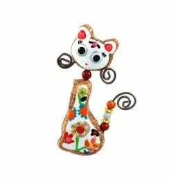JULOT ET HUGUETTE QUAND LES POULES AURONT DES GANTS Sur Bijoux-Totem : Broche Catflower
