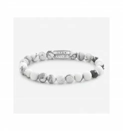 REBEL & ROSE Bracelet Mixte Extensible-Howlite, Marque Rebel And Rose | Bijoux Totem
