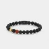 REBEL & ROSE Bracelet Mixte Gold & Red Eye, Marque Rebel And Rose | Bijoux Totem