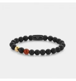 REBEL & ROSE Bracelet Mixte Gold & Red Eye, Marque Rebel And Rose | Bijoux Totem
