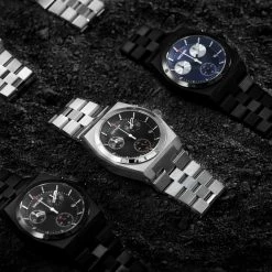 Lucleon Montre Chronographe Linus Ray En Acier Inoxydable -Montres bracelet Soldes rel ig lucleon chronograph watch 21838 1