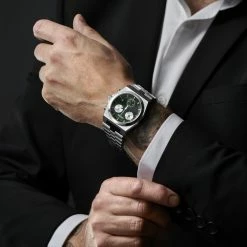 Lucleon Montre Chronographe Leal Ray En Acier Inoxydable -Montres bracelet Soldes rel ig lucleon chronograph watch 21842 1 sq new