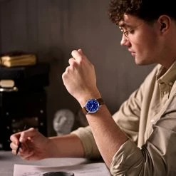 Fawler Paz | Montre Habillée Bleue à Une Seule Aiguille En Acier Inoxydable -Montres bracelet Soldes rel paz 27382 simon ccmodel 1x1 1 copy