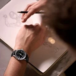 Fawler Paz | Montre Habillée Noire à Une Seule Aiguille En Acier Inoxydable -Montres bracelet Soldes rel paz 27383 simon ccmodel 1x1 2 copy