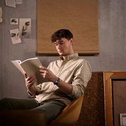 Fawler Paz | Montre Habillée Noire à Une Seule Aiguille En Acier Inoxydable -Montres bracelet Soldes rel paz 27383 simon ccmodel 1x1 9