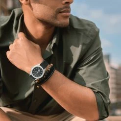 Arkai Mond | Montre Meteorite En Acier Inoxydable Argenté Et Gris 12 Arkai Mond | Montre Meteorite En Acier Inoxydable Argenté Et Gris -Montres bracelet Soldes rel rst mond watch 26300 grey nathangw 1x1 d