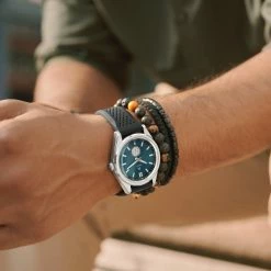 Arkai Mond | Montre Meteorite En Acier Inoxydable Argenté Et Bleu 11 Arkai Mond | Montre Meteorite En Acier Inoxydable Argenté Et Bleu -Montres bracelet Soldes rel rst mond watch xxxx blue nathangw xxxx c