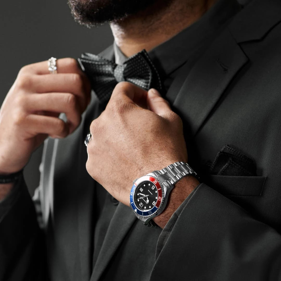 Seizmont Montre En Acier Inoxydable Delta Tide 4 Seizmont Montre En Acier Inoxydable Delta Tide – Image 2