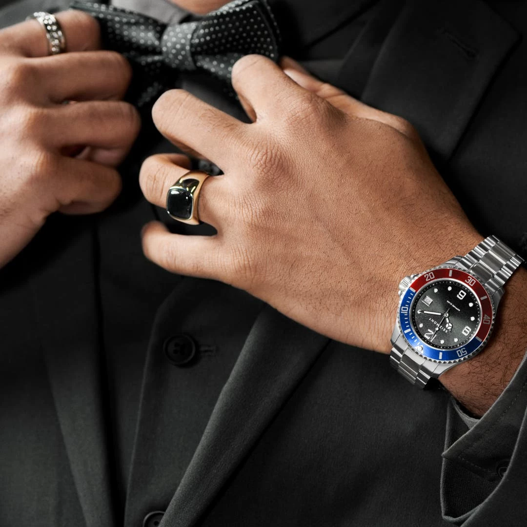 Seizmont Montre En Acier Inoxydable Delta Tide 5 Seizmont Montre En Acier Inoxydable Delta Tide – Image 3