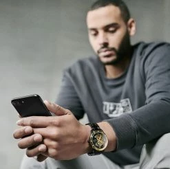 Seizmont Dante II | Montre Squelette Couleur Noir Et Or à Mécanisme Doré -Montres bracelet Soldes rel szdii 1x1 24809 1