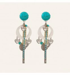 REMINISCENCE Paris Clips Love Turquoise Ibiza, Marque Réminiscence Paris | Bijoux Totem.