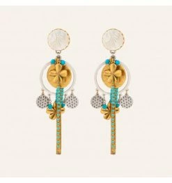 REMINISCENCE Paris Clips Turquoise Ibiza, Marque Réminiscence Paris | Bijoux Totem.