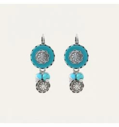 REMINISCENCE Paris Dormeuses Amazones Turquoise, Marque Réminiscence Paris | Bijoux Totem.