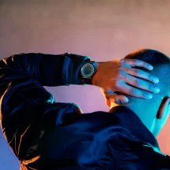 Seizmont Montre Timur Calm à Cadran & Aiguille 24 Heures -Montres bracelet Soldes rst calm watch black 23327 6