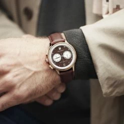 Fawler Cicero | Montre Chronographe Vintage Couleur Or Rose En Série Limitée -Montres bracelet Soldes rst fw cicero classicchronographwatch brown 25262 rinaldsstankus 1x1 2 copy