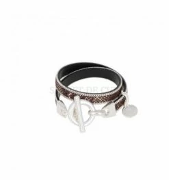 Bracelet Double Tours, Marque SECRET DE CUIR | Bijoux Totem
