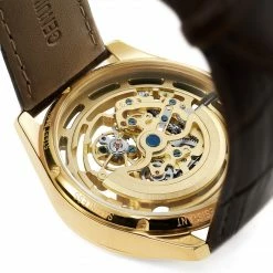 Seizmont Montre Squelette Automatique Steele Motus -Montres bracelet Soldes steele motus gold gold brown 4