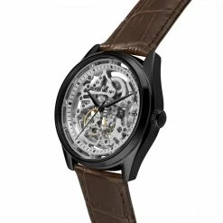 Seizmont Montre Squelette Automatique Stiles Motus -Montres bracelet Soldes stiles motus black silver brown 3