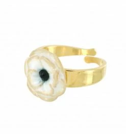Bague Ajustable Anémone, Marque Taratata Bijoux | Bijoux Totem.