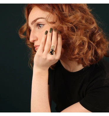 Bague Ajustable Awa, Marque Taratata Bijoux|Bijoux Totem. 4 Bague Ajustable Awa, Marque Taratata Bijoux|Bijoux Totem. – Image 2