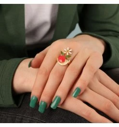 Bague Basilic Taraboum, Marque Taratata Bijoux | Bijoux Totem. -Montres bracelet Soldes taratata bijoux bague basilic taraboum 1