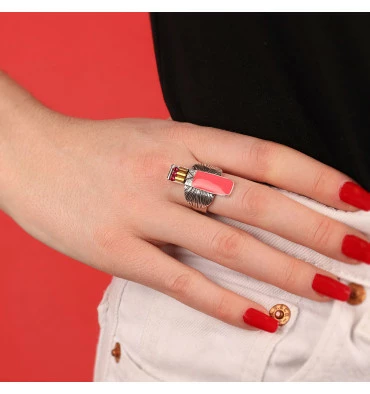 Bague Ajustable Blush, Marque Taratata Bijoux | Bijoux Totem. 4 Bague Ajustable Blush, Marque Taratata Bijoux | Bijoux Totem. – Image 2