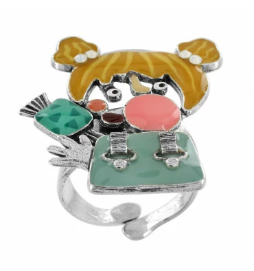 Bague Ajustable Caca Boudin, Marque Taratata Bijoux|Bijoux Totem. 6 Bague Ajustable Caca Boudin, Marque Taratata Bijoux|Bijoux Totem. – Image 4