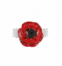 Bague Ajustable Joli Coquelicot, Marque Taratata Bijoux | Bijoux Totem. -Montres bracelet Soldes taratata bijoux bague joli coquelicot 2