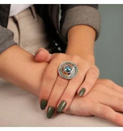 Bague Ajustable-Ligne Lila, Marque Taratata Bijoux | Bijoux Totem. -Montres bracelet Soldes taratata bijoux bague lila 6