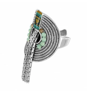 Bague Ajustable Madame Rêve, Marque Taratata Bijoux | Bijoux Totem. 3 Bague Ajustable Madame Rêve, Marque Taratata Bijoux | Bijoux Totem.