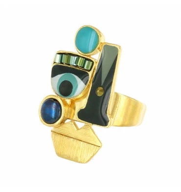 Bague Ajustable Mojo, Marque Taratata Bijoux | Bijoux Totem. 3 Bague Ajustable Mojo, Marque Taratata Bijoux | Bijoux Totem.