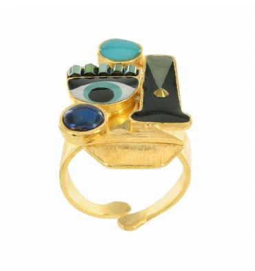 Bague Ajustable Mojo, Marque Taratata Bijoux | Bijoux Totem. 6 Bague Ajustable Mojo, Marque Taratata Bijoux | Bijoux Totem. – Image 4