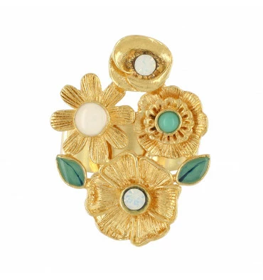 Bague Fleur Ajustable Paradis, Marque Taratata Bijoux |Bijoux Totem. 5 Bague Fleur Ajustable Paradis, Marque Taratata Bijoux |Bijoux Totem. – Image 3