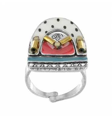 Bague Ajustable Rouge Rêveuse, Marque Taratata Bijoux | Bijoux Totem. 6 Bague Ajustable Rouge Rêveuse, Marque Taratata Bijoux | Bijoux Totem. – Image 4