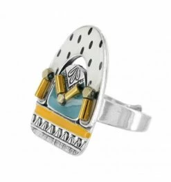 Bague Ajustable Jaune Rêveuse, Marque Taratata Bijoux | Bijoux Totem. -Montres bracelet Soldes taratata bijoux bague reveuse 7