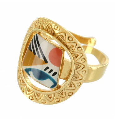 Bague Ajustable Swing, Marque Taratata Bijoux | Bijoux Totem. 3 Bague Ajustable Swing, Marque Taratata Bijoux | Bijoux Totem.