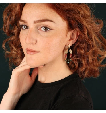 Boucles D'oreilles Awa, Marque Taratata Bijoux | Bijoux Totem 4 Boucles D'oreilles Awa, Marque Taratata Bijoux | Bijoux Totem – Image 2