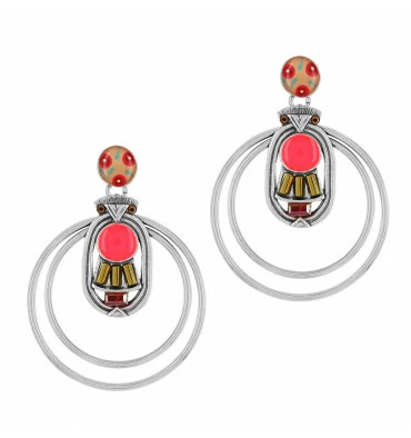 Boucles D'oreilles Blush, Marque Taratata Bijoux | Bijoux Totem 3 Boucles D'oreilles Blush, Marque Taratata Bijoux | Bijoux Totem