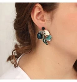 Boucles D'oreilles Gingko, Marque Taratata Bijoux | Bijoux Totem -Montres bracelet Soldes taratata bijoux boucles d oreilles gingko 1 7