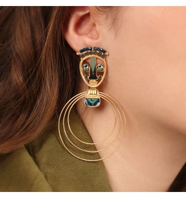 Boucles D'oreilles Gitanes Mojo, Marque Taratata Bijoux | Bijoux Totem 4 Boucles D'oreilles Gitanes Mojo, Marque Taratata Bijoux | Bijoux Totem – Image 2