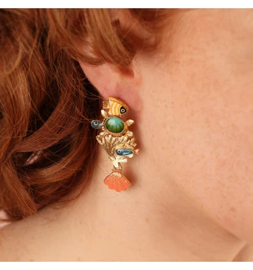 Boucles D'oreilles Pacific, Marque Taratata Bijoux | Bijoux Totem 4 Boucles D'oreilles Pacific, Marque Taratata Bijoux | Bijoux Totem – Image 2