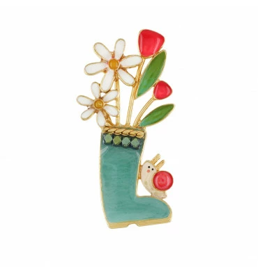 Broche Basilic Taraboum, Marque Taratata | Bijoux Totem 2 Broche Basilic Taraboum, Marque Taratata | Bijoux Totem