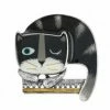 Broche Chat-Ligne Flemme, Marque Taratata | Bijoux Totem 2 Broche Chat-Ligne Flemme, Marque Taratata | Bijoux Totem -Montres bracelet Soldes taratata bijoux broche flemme